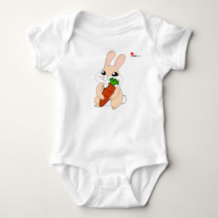 Body bébé lapin joyeux