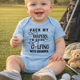 Body bébé 'Le copain de golf de Papy'