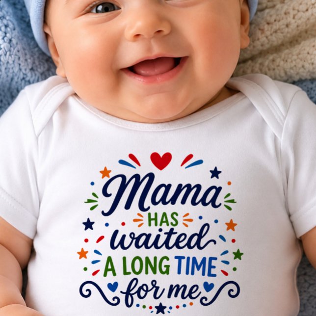 Body bébé Mama a attendu longtemps (Créateur téléchargé)