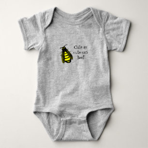 Body Bébé mignon abeille à miel avec texte amusant