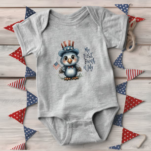Body Bébé mignon Aigle 4 juillet
