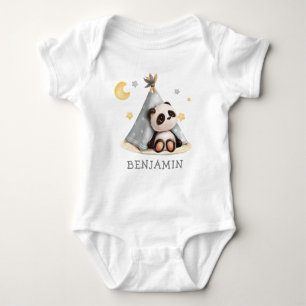 Body Bébé mignon Boho Panda Anniversaire