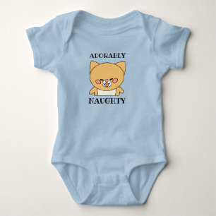 Body Bébé Mignon Chat Heureux avec un Sourire Vilain Dr
