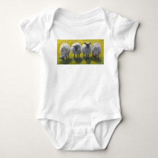 Body bébé mouton artistique