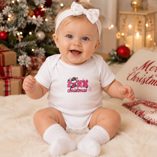 Body bébé Noël rose (Créateur téléchargé)