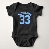 Bébé noir et bleu clair | Sports Jersey Design