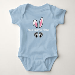 Body bébé oreilles de lapin de Pâques pour garçons