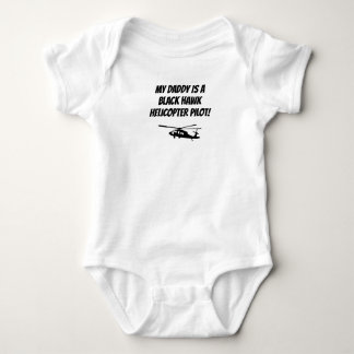 Body Bébé papa Black Hawk Hélicoptère pilote Militaire