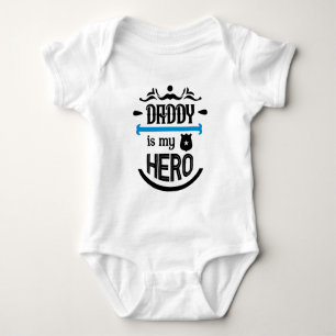 Body bébé Papa est mon héros