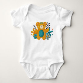 Body Bebê Personalizado – Ursinho Fofinho e Alegre Baby Strampler