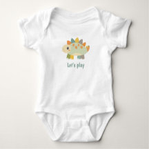 Body bébé personnalisé de style dessin animé dinos