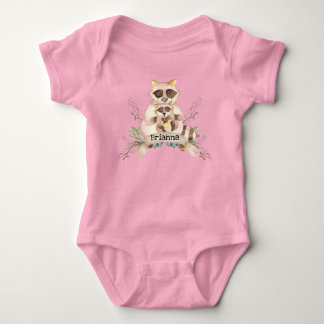 Body bébé personnalisé Maman et Bébé Raton Laveur