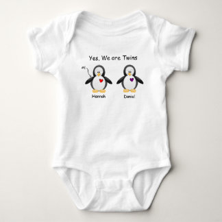Body Bébé personnalisé oui, nous sommes pingouin de