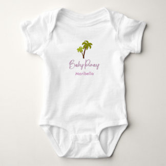 Body Bébé Pinay Palm Tree avec nom personnalisé