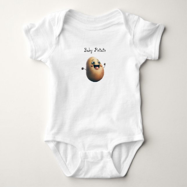 Body Bébé Pomme de terre personnalisable mignonne amour (Devant)