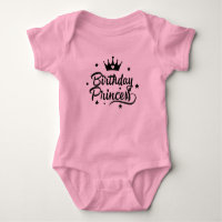 Body bébé princesse d'anniversaire