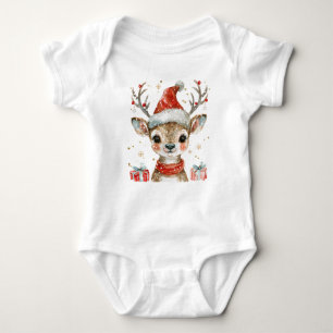 Body Bébé Reindeer à Santa Hat Kids