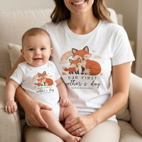 Bébé renard et maman premier jour de la fête des m