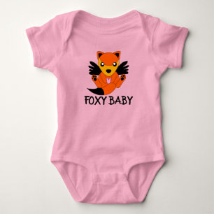 Body Bébé Renard Mignon Cœur Ailes Adorables Douces