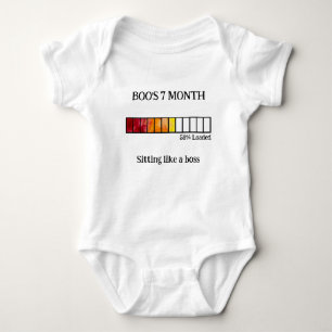 Body bébé rigolo à motif aquarelle pour étape impo