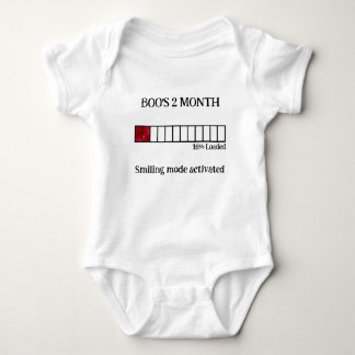 Body bébé rigolo avec étape importante en aquarell
