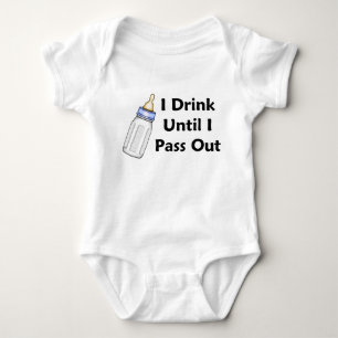 Body Bébé Sassy Bouteille Je Bois Jusqu'À Ce Que Je Pas