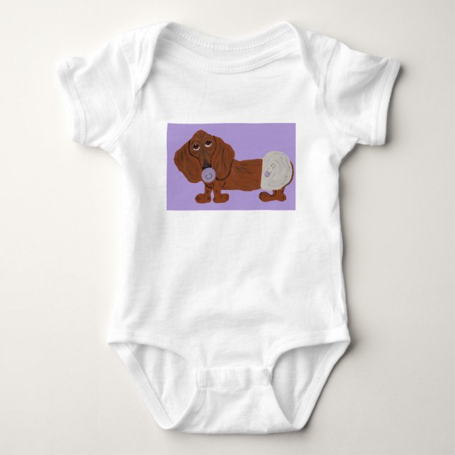 Body Bébé teckel (Devant)