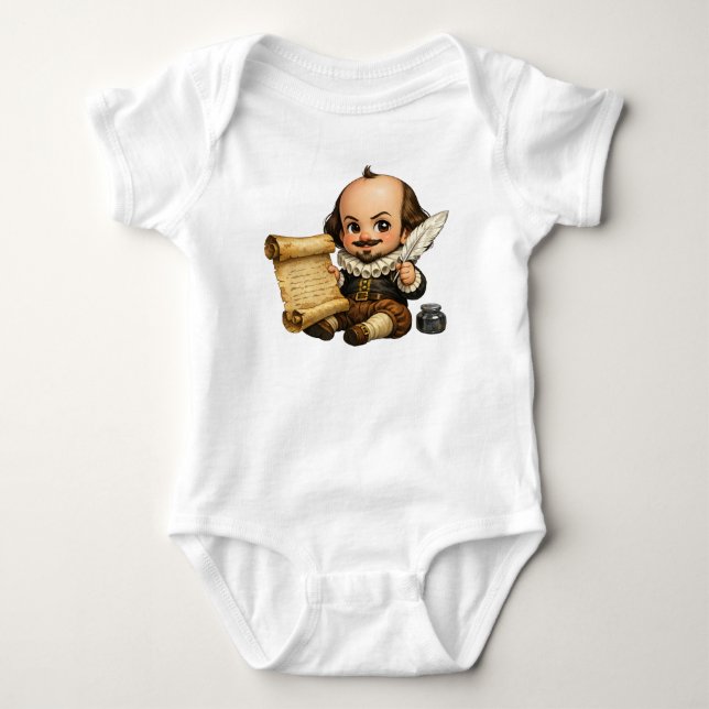 Body Bébé William Shakespeare Meschant (Devant)