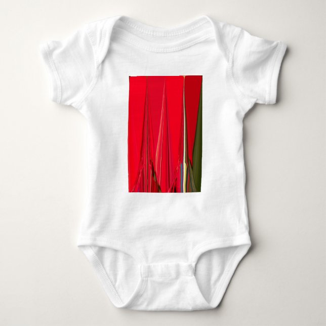 Body Belle texture rouge et verte Couleur Art Abstrait (Devant)