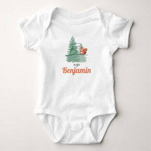 Body Benjamin Nom Lettre de révélation Écureuil de garç