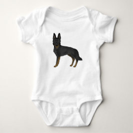Body Berger Allemand De Bi-Couleur Noir Brown Et Chien 
