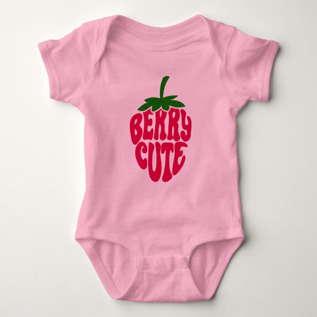 Body Berry Cute Fraise Girl Power Style Rétro (Devant)