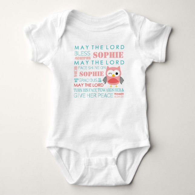 Body Bible Verse Chouette Baby T Chemise (Devant)