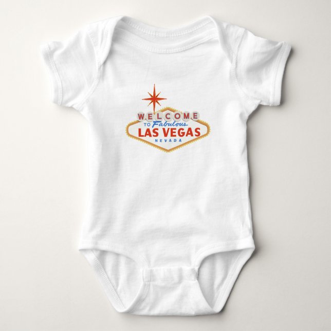 Body Bienvenue à Las Vegas Baby Shirt Bodysuit (Devant)