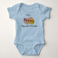 Bienvenue en Automne Bébé Bleu Clair