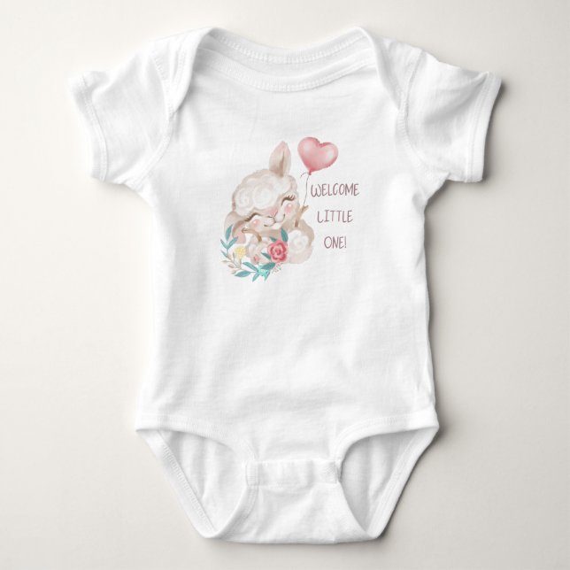 Body Bienvenue Little One Cute Llama (Devant)