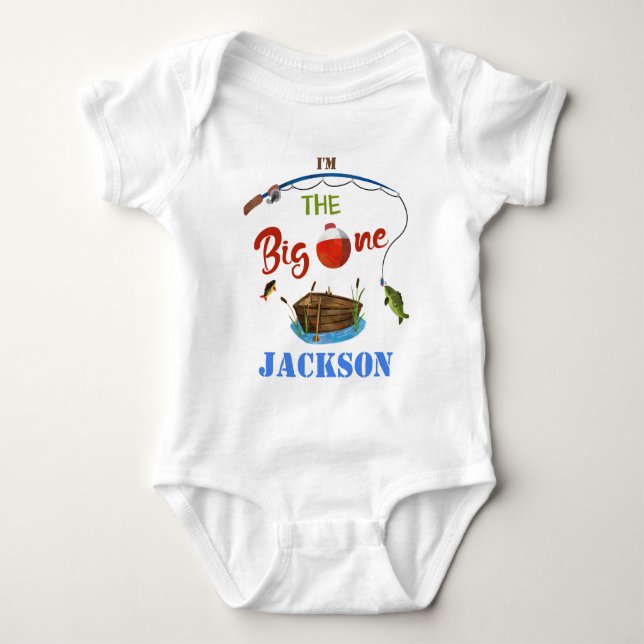 Body Big ONE baby bodysuite Petit pêcheur garçon (Devant)