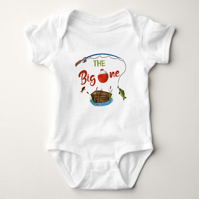 Body Big ONE baby bodysuite Petit pêcheur garçon (Devant)