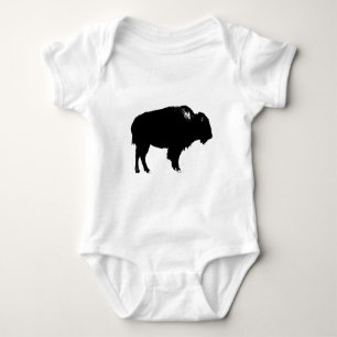 Body Bison noir et blanc Silhouette Pop Art
