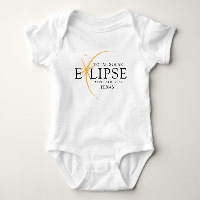 Body Black & Gold 2024 Texas Total Solar Eclipse (Devant)