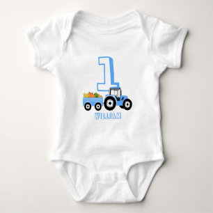 Body Bleu Camion Agritourisme produit Anniversaire garç