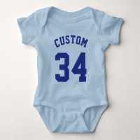 Bleu clair et Bébé royal | Sports Jersey Design