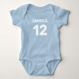 Body Bleu personnalisable (design avant et arrière)