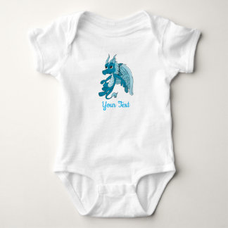 Body Blue Dragon Cartoon Baby Bodysuit