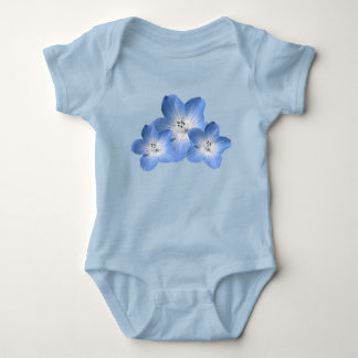 Body Blue Floral Baby Girl Bodysuit