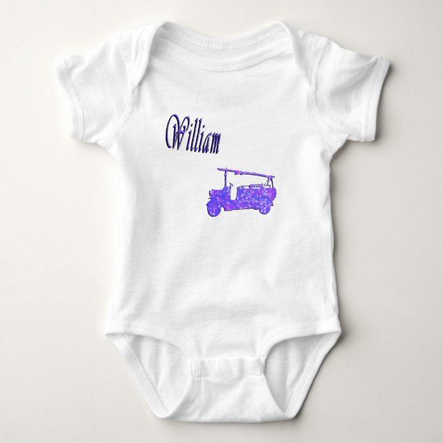 Body Blue Sparkle William, Nom, Logo, (Devant)