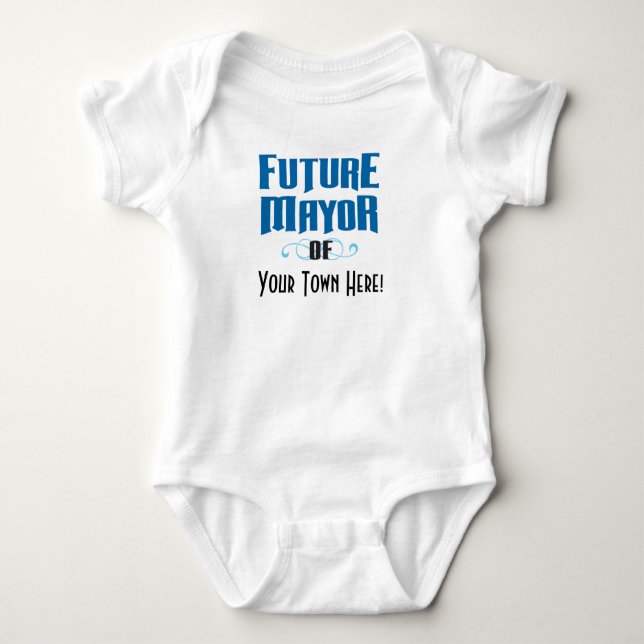 Body Bodysuit à une pièce du futur maire pour bébé garç (Devant)