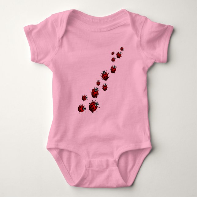 Body Bodysuit Baby Ladybug Cute Ladybug Baby One-piece (Devant)