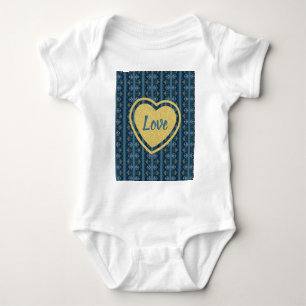 Body Bodysuit Bébé Bleu rayé par la poète Adiela Akoo