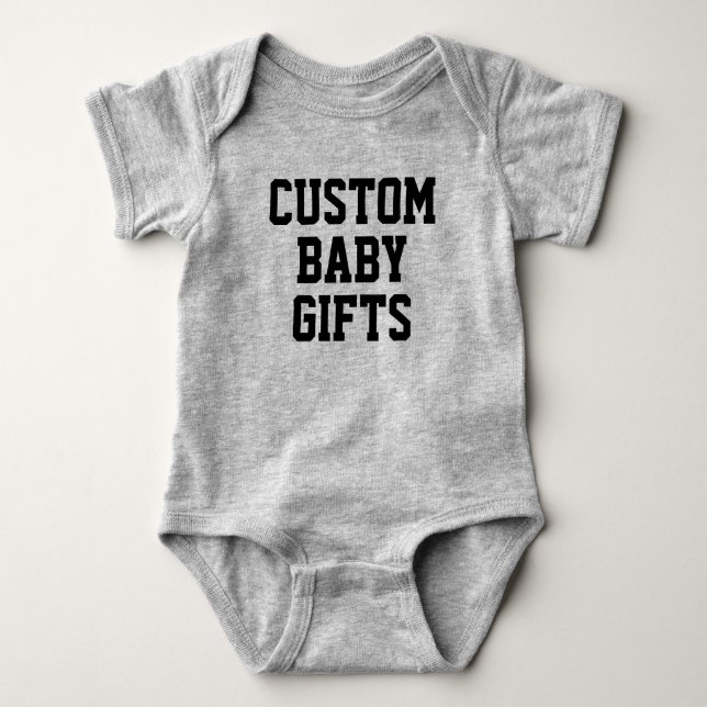 Body Bodysuit bébé Cadeaux bébé personnalisés Modèle bl (Devant)